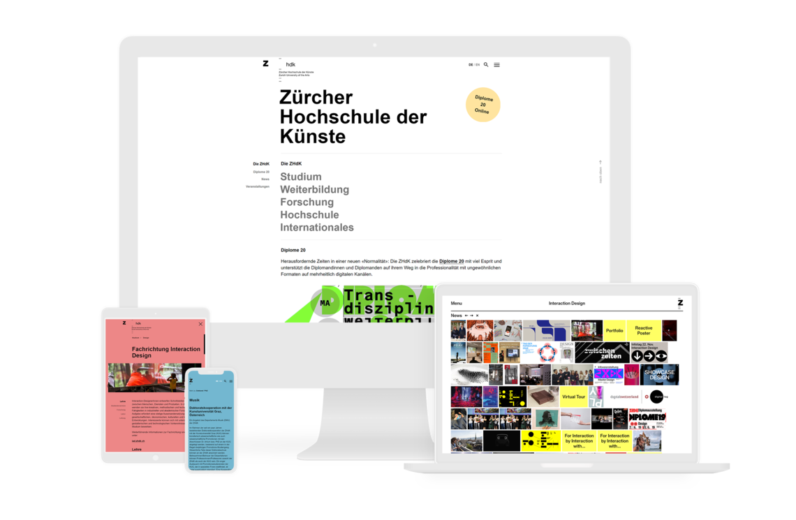 Zürcher Hochschule der Künste - Relaunch mit TYPO3