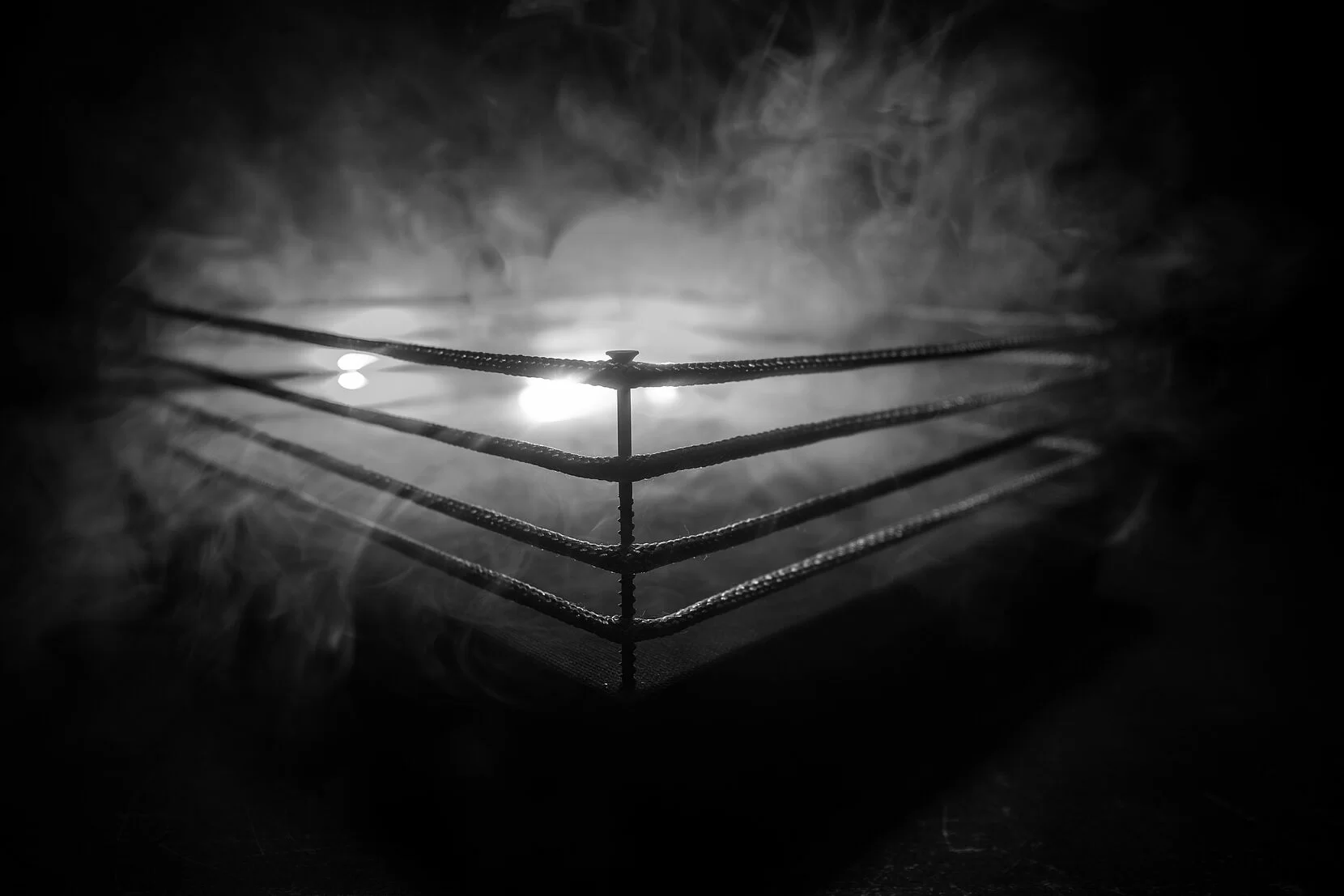 Ein Boxring - "steig mit uns in den Ring"